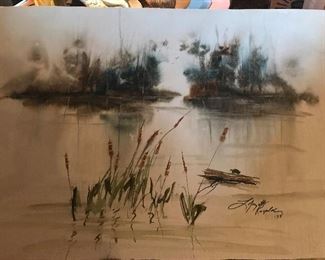 Orginal watercolor by Lafayette Ragsdale