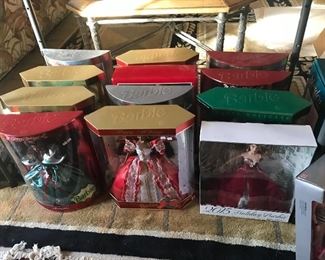Collectors edition Barbies still in the box