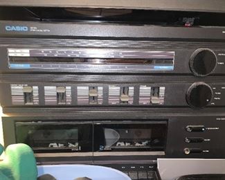 Casio Receiver, Turntable.