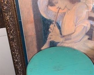 Whimsical accent pieces. Many small furniture and chairs.
