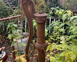 Decorative well pump.