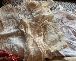 Vintage linen doll clothes.