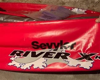 Sevyler River X inflatable canoe.