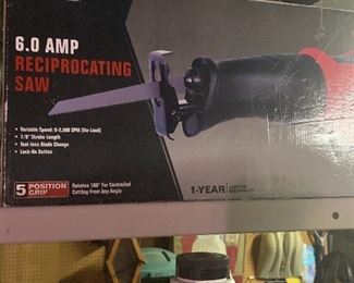 6 Amp reciprocating saw.