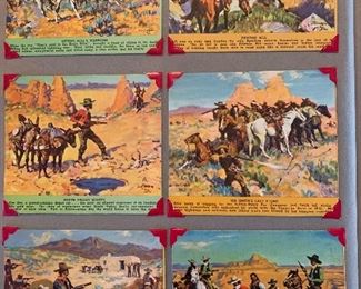 Collectors cards apx 45. Part of a scrapbook.