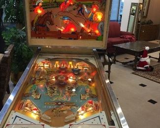 1963 Chicago Coin Bronco pinball machine, in good condition set up for free play!