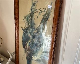 one of the antique etched watercolors