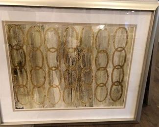 One of two coordinated framed prints. " Alaskan Morn I" 32.5" X 26.5" $240 for the pair.