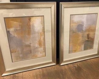 Pair of framed prints 18.5" X 21.5" "Oasis I & II" $220