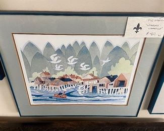 Rie Munoz "Wrangell Waterfront" $460