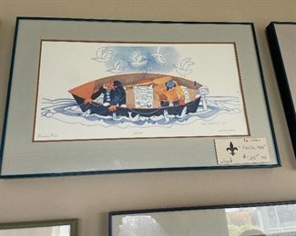 Rie Munoz "Picking Fish" $200