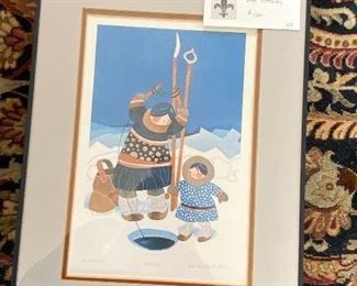 Rie Munoz "Ice Fishing" $430