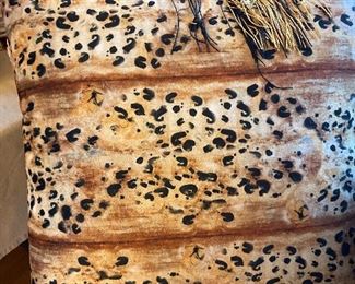 Animal print pillow from Bergdorf Goodman $140