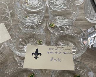 Set of 8 Waterford Lismore pattern grapefruit or dessert coupes $240