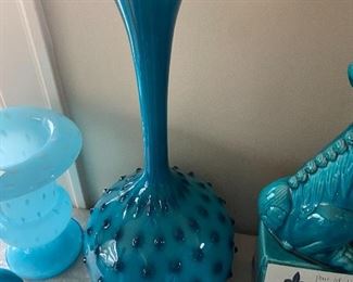 Beautiful blown glass vase 17" tall $190