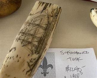 Scrimshaw available in-person only Friday and Saturday.