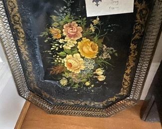 Toile tray for sale during in person shopping Friday and Saturday