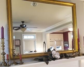 $100 - Large Gold Framed Mirror 