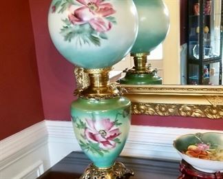 Vintage Hurricane Parlor Lamp - $175