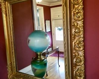 Gold Frame Square Mirror - 37"  - $150