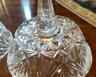 Crystal Candy Dish - with cover - $15