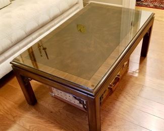 Glass Top Coffee Table - $60 - 39"x24"x17"
