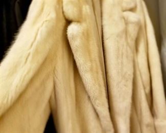 Gorgeous Full Length White Mink Coat - Size 8-10 - $450