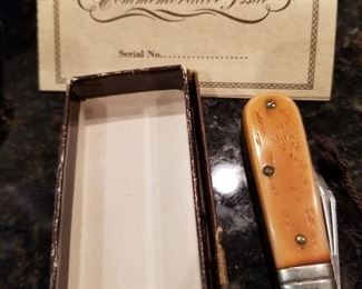 Russel Barlow Comemoritive Knife - $75