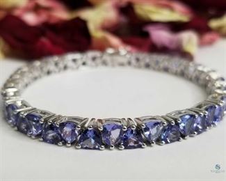 Tanzanite .925 Silver Bracelet