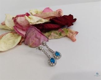 Neon Apatite .925 Silver Earrings