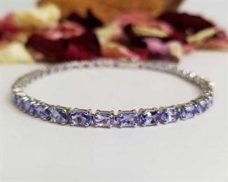 Tanzanite .925 Silver Bracelet