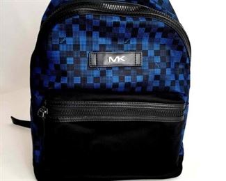 Michael Kors Kent Sport Blue and Black Backpack
