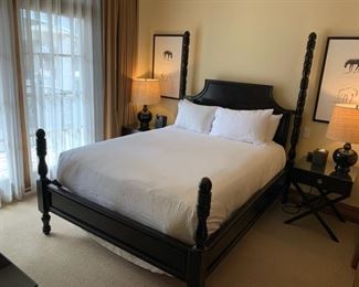 Queen Farmhouse Bed (mattress not included) $350, Bedside Table $199, 