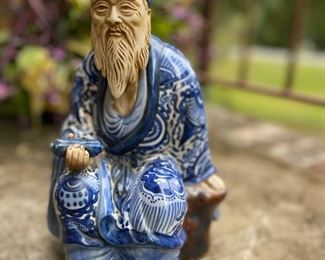 Andrea by Sadek Kutani porcelain asian statute. 