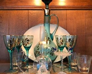 Sample of vintage glassware