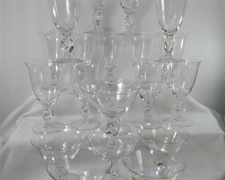 Imperial Glass Ohio Goblets and cocktail glasses