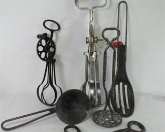 Vintage mixers, ice pick and bottle opener more