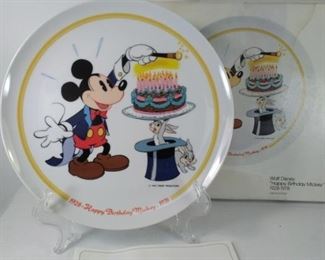 Disney Happy Birthday Mickey Collector Plates