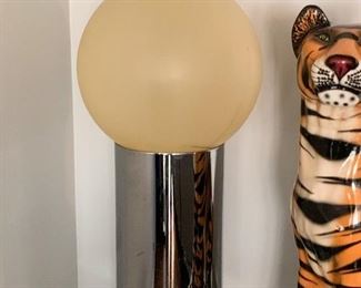 LOT #110 - $150 - Large Mid Century Modernist Orb Lamp (approx. 35" H)