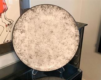 LOT #145 - $30 - Large Art Pottery Platter, Unsigned