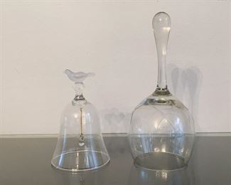 LOT #167 - $20 - Lot of 2 Art Glass Bells