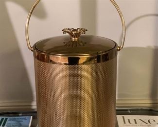 LOT #177 - $25 - Vintage Gold Ice Bucket 