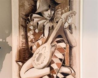 Vintage Artwork / Painting, 3D Musician (Not available for online purchase.) 