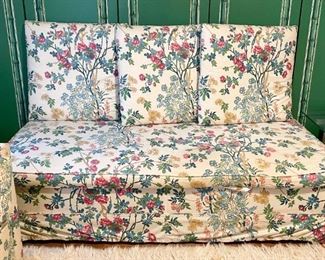 Floral Sofa / Daybed (Not available for online purchase.  If interested in buying pre-sale, TEXT us at 312-320-9769)