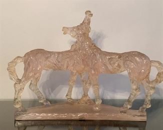 Resin 2-Horse Statue