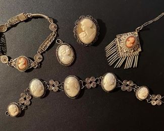 Cameo Jewelry (Bracelets, Necklace, Pendant, Brooch)