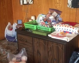 Thread, yarn, buttons, patterns and more.