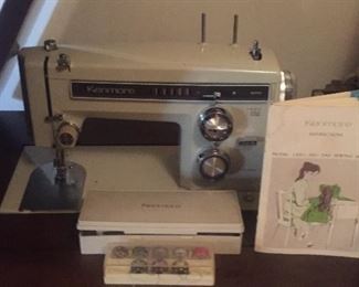 Sewing machine and notions.