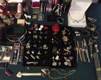 Costume and fine jewelry . Gold, silver, jade, turquoise and much more.
