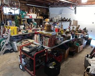 The garage is packed and loaded with treasures! 
